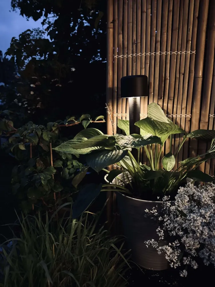 Bedlampe med solceller