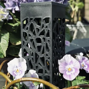 Fakkel med solceller – Black square