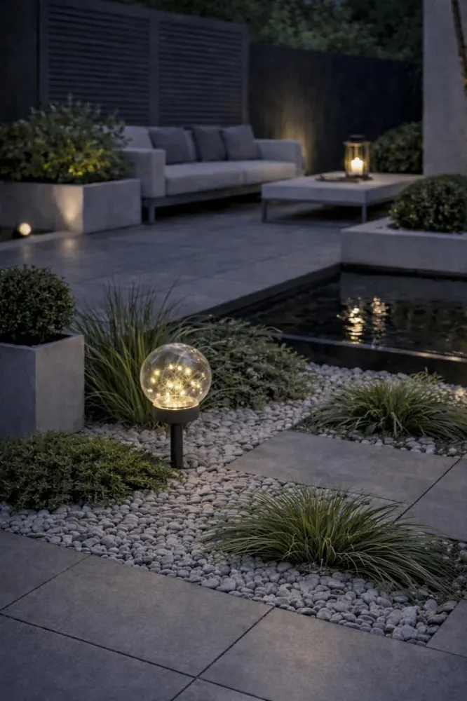 Kugle med 20 led lys – Solar