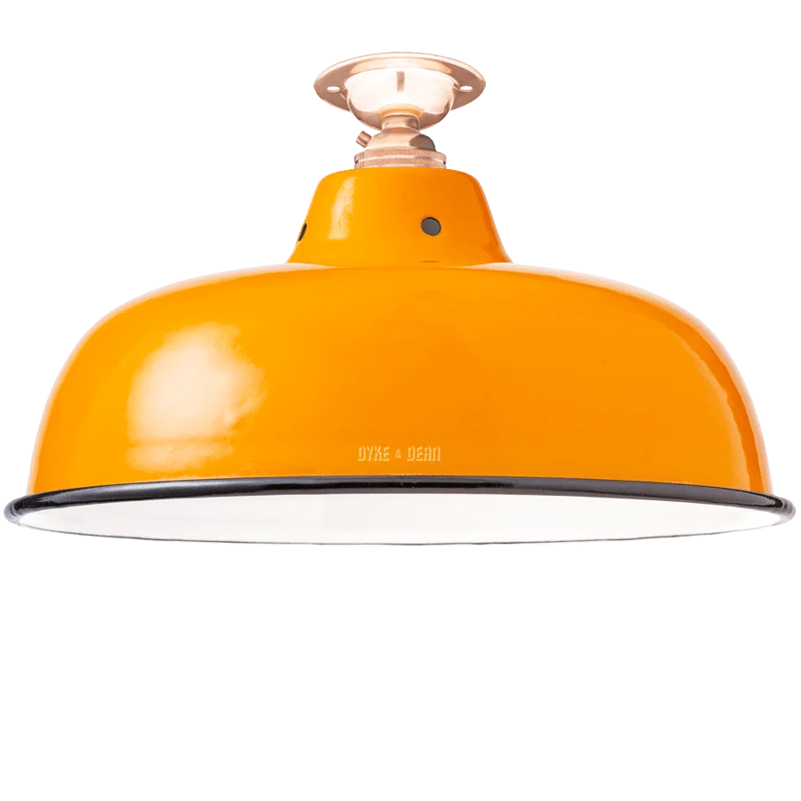 FAST HALS VENT ORANGE EMALEL SKYGGE DYKE & DEAN