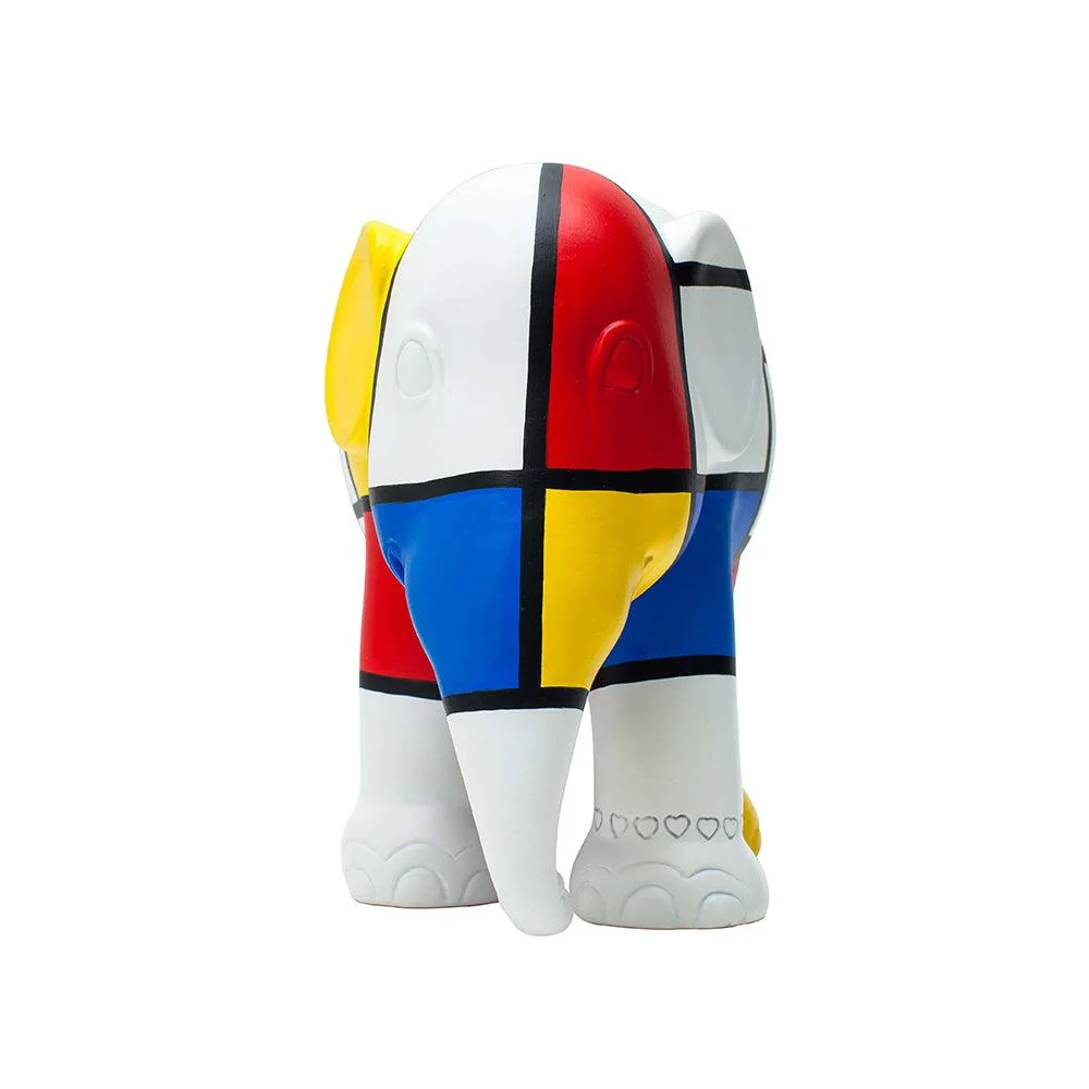 Elephant Parade elefant Hyldest til Mondriaan 10cm HYDELSE TIL MONDRIAAN 10