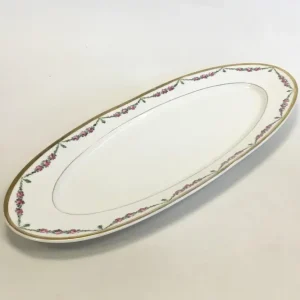 Royal Copenhagen Stel nr. 478 Rosenguirlande med guld Fiskefad No 9012
