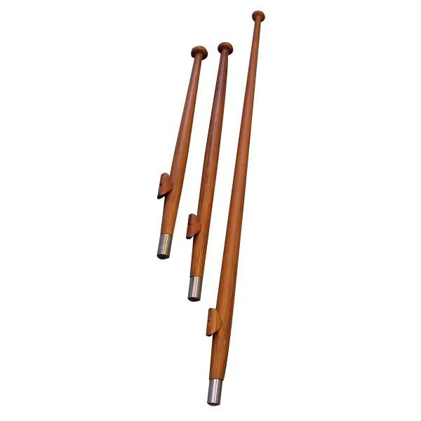 1852, Flagspil teak bøsning Ø25 mm, 90 cm