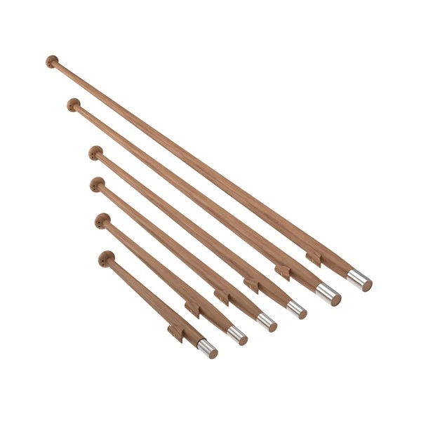 Roca, Flagspil Teak med rustfri bøsning Ø25mm, 150cm
