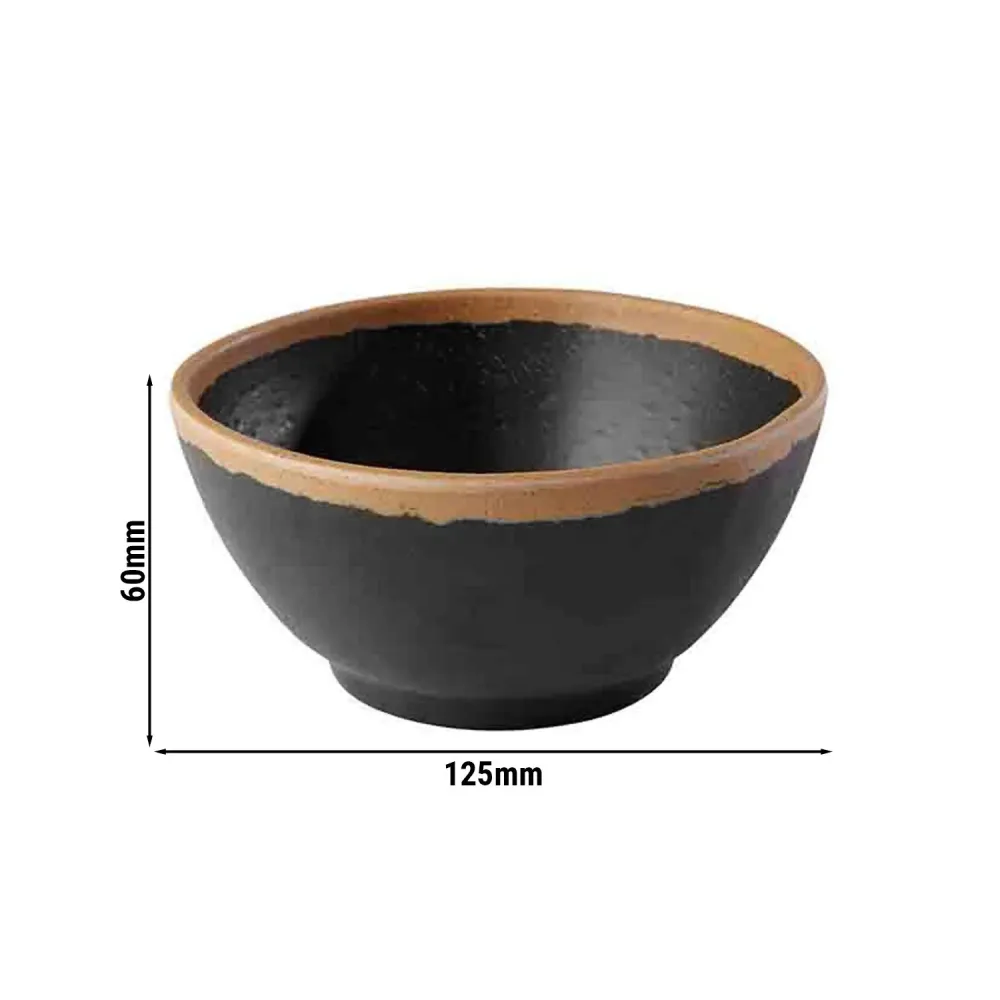 (6 stk.) Skål - CROCKER - Melamin - 0,37 Liter - Ø 125mm - Brun/Terracotta