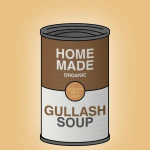 plakat: dåse med gullash soup - charismatic 60