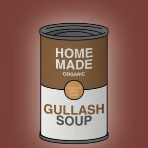 plakat: dåse med gullash soup - ruby pepper 60