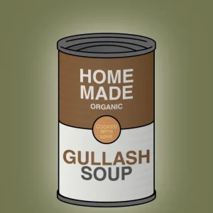 plakat: dåse med gullash soup - secret meadow 60