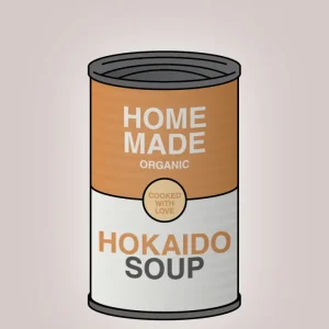 plakat: dåse med hokaido soup - broken taupe 60