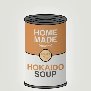 plakat: dåse med hokaido soup - painters white 60