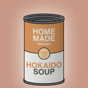 plakat: dåse med hokaido soup - powder 60