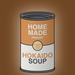 plakat: dåse med hokaido soup - rich brown 60