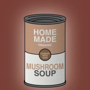 plakat: dåse med mushroom soup - cherry pepper 60