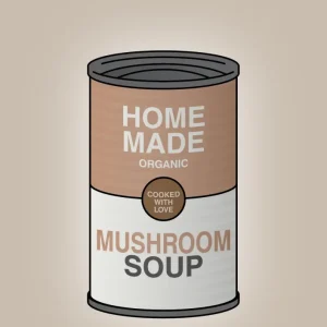plakat: dåse med mushroom soup - creamy mushroom 60