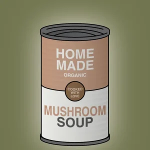 plakat: dåse med mushroom soup - secret meadow 60