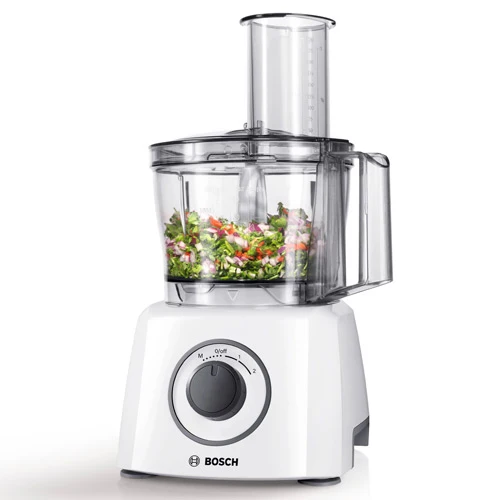 Bosch - Foodprocessor 800 watt kridt Brushed Nickel