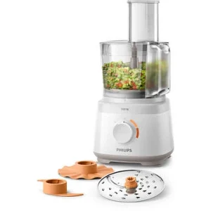 Philips HR7310/00 Kompakt foodprocessor 700 W - 16 funktioner - 2-i-1-skive - Opbevaring i skålen