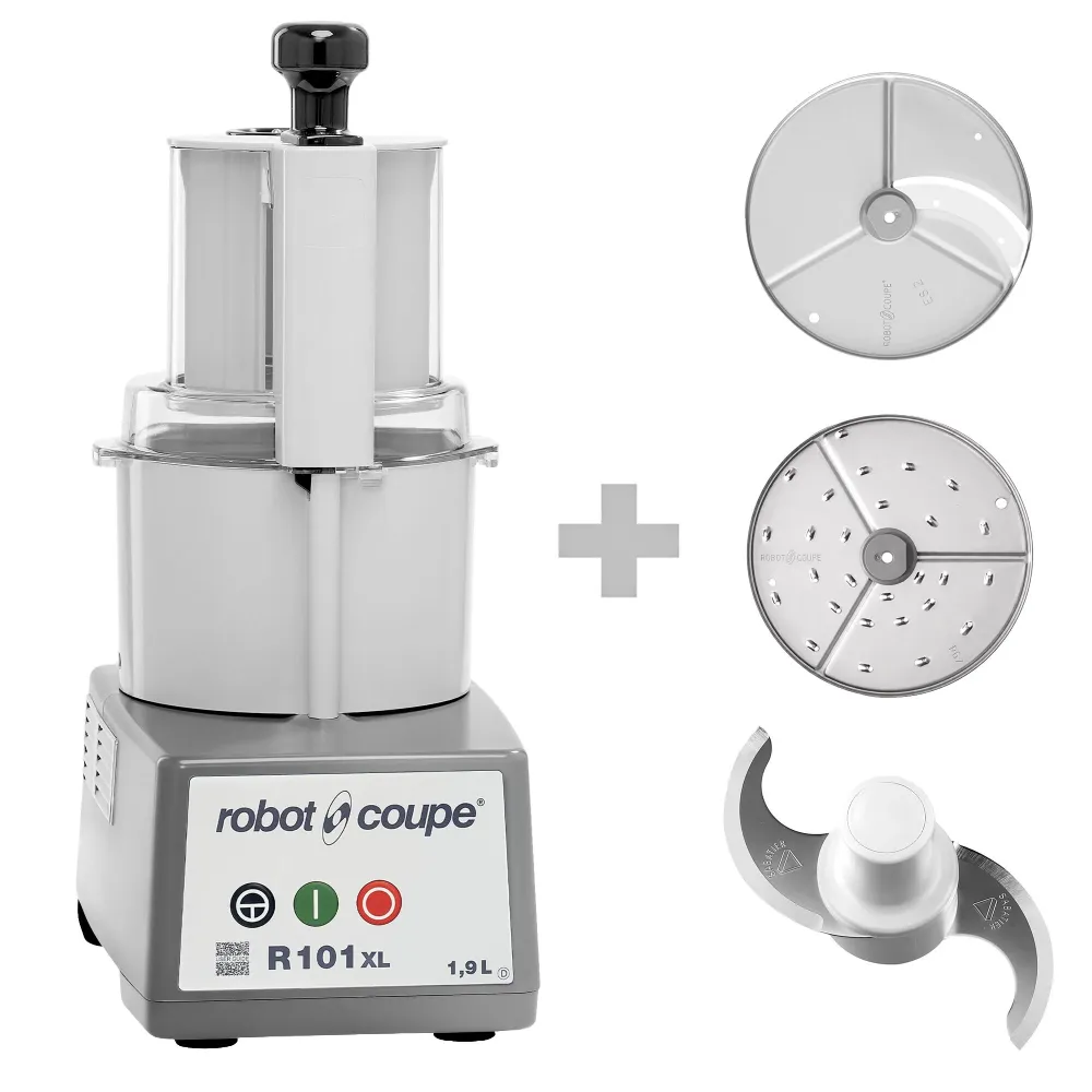 ROBOT COUPE | R 101 XL - Allround foodprocessor / grøntsagssnitter / cutter - 1,9 liter - 450 W - 1500 rpm