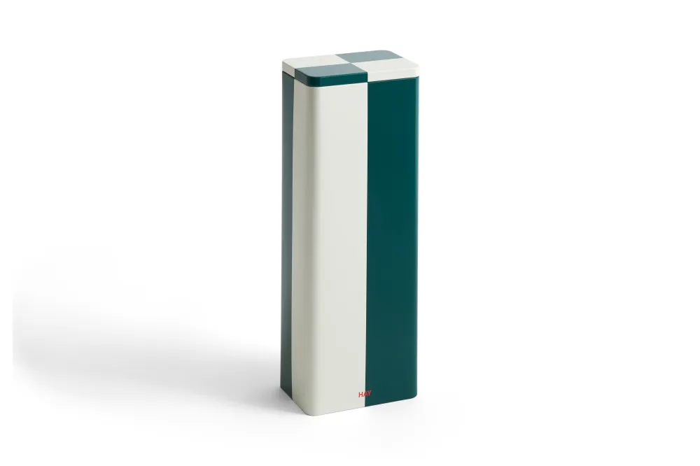 HAY Tin Container - Sleek Green, White