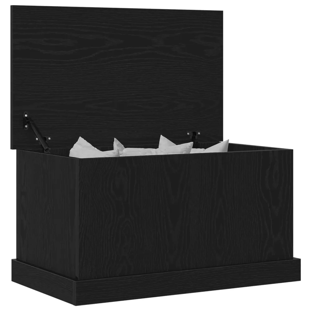 Opbevaringskasse Charcoal Eg 70 X 40 X 28 Cm Konstrueret Træ