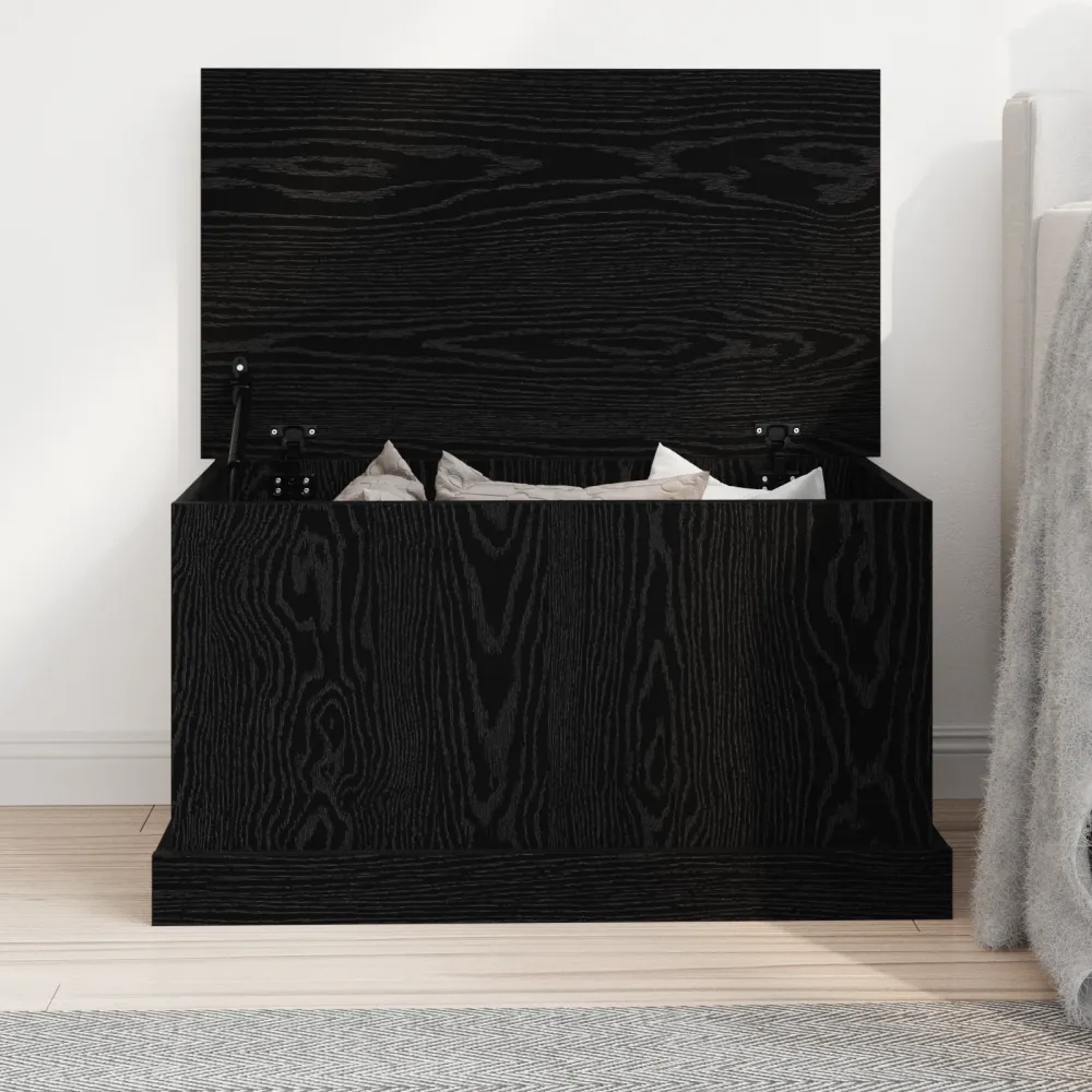Opbevaringskasse Charcoal Eg 70 X 40 X 28 Cm Konstrueret Træ