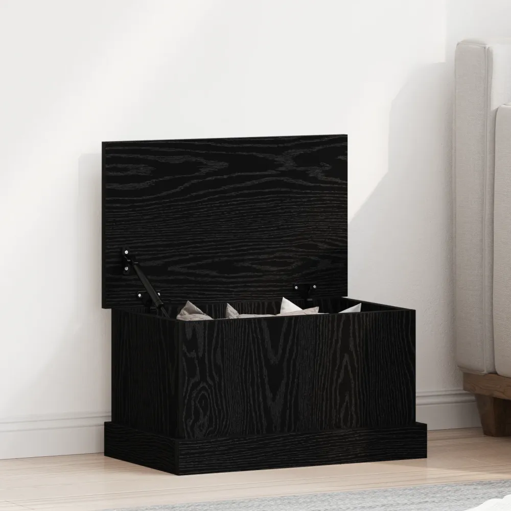 Opbevaringskasse Ebony Eg 50 X 30 X 28 Cm Konstrueret Træ