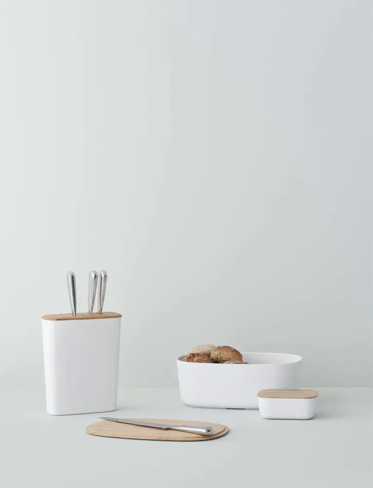 RIGTIG BRØDBOX IVORY M/BAMBUSLÅG