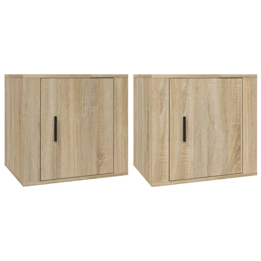Sengeborde 50X39X47Cm 2 Stk. Sonoma-Eg