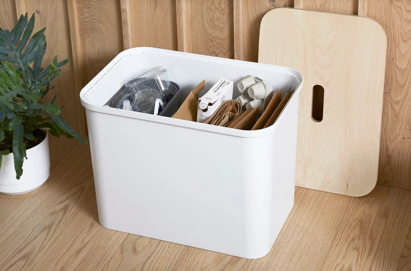 SmartStore Collect 76L affaldsspande Sæt - Snow