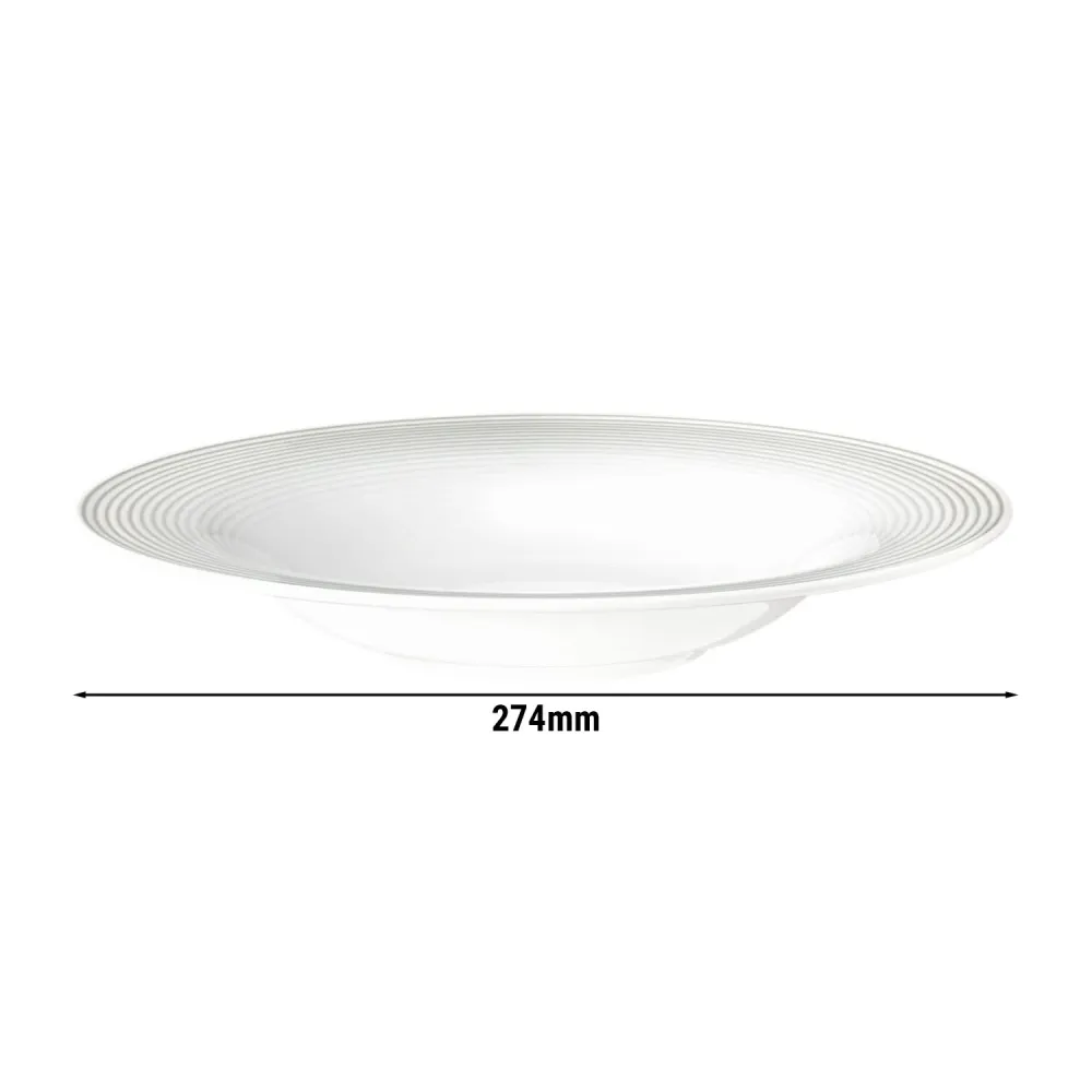 (2 stk.) SELTMANN WEIDEN | Pastatallerken - dyb - Ø 270 mm - Perlegrå