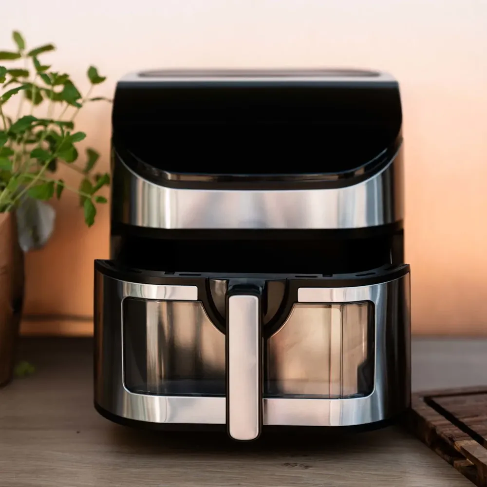 Airfryer Startpakke – 7,5L Lcd med Tilbehør & Opskrifter