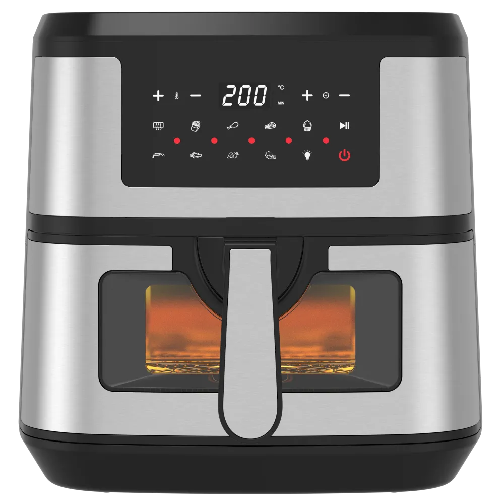 Conzept - Air fryer 7,5 Liter electronic med vindue - 1800 Watt