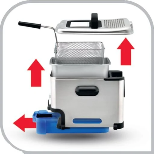 Tefal - Fritøse Oleoclean - Led Timer - 1200 Watts