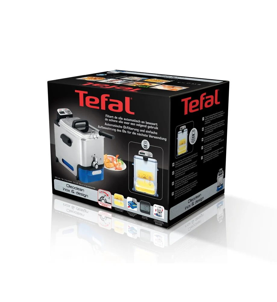 Tefal - Fritøse Oleoclean - Led Timer - 1200 Watts
