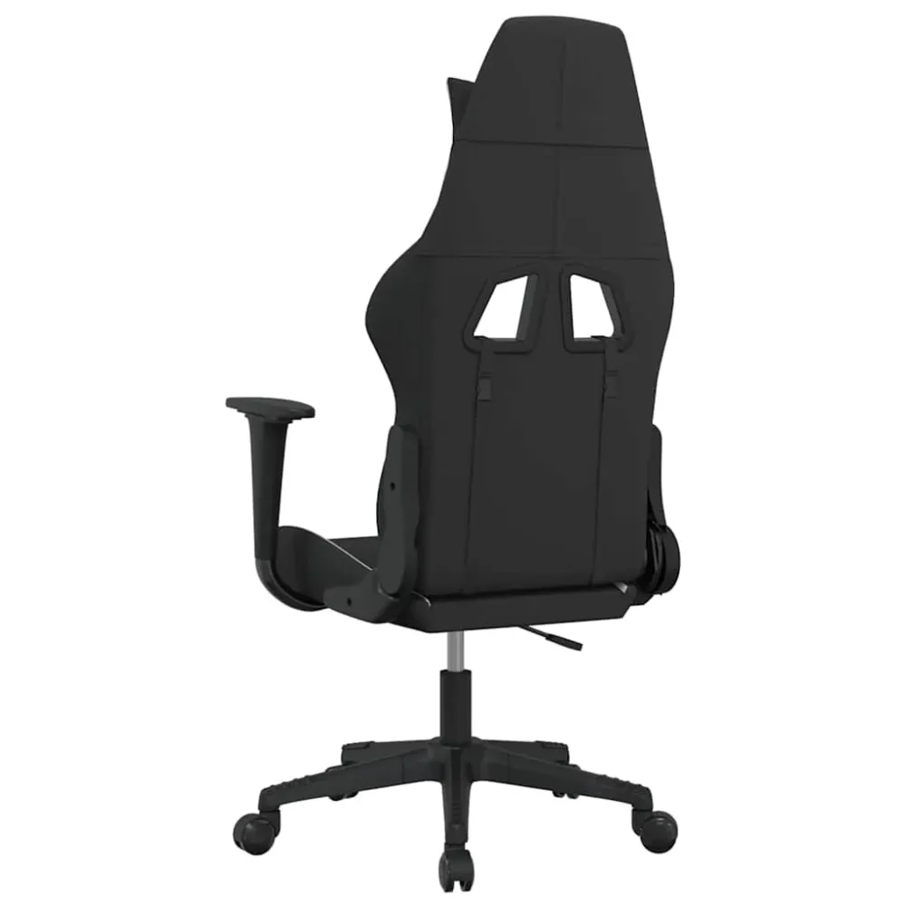 gamingstol med massagefunktion stof onyx og hvid Scorekeeper