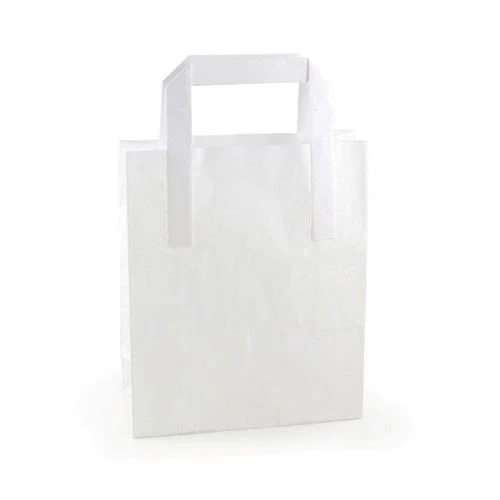 Hvide SOS-bæreposer 7x10x9 tommer 500 pakke