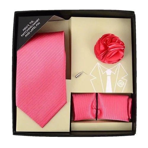 Slips + Hankie & Reversblomst Sæt - Pink