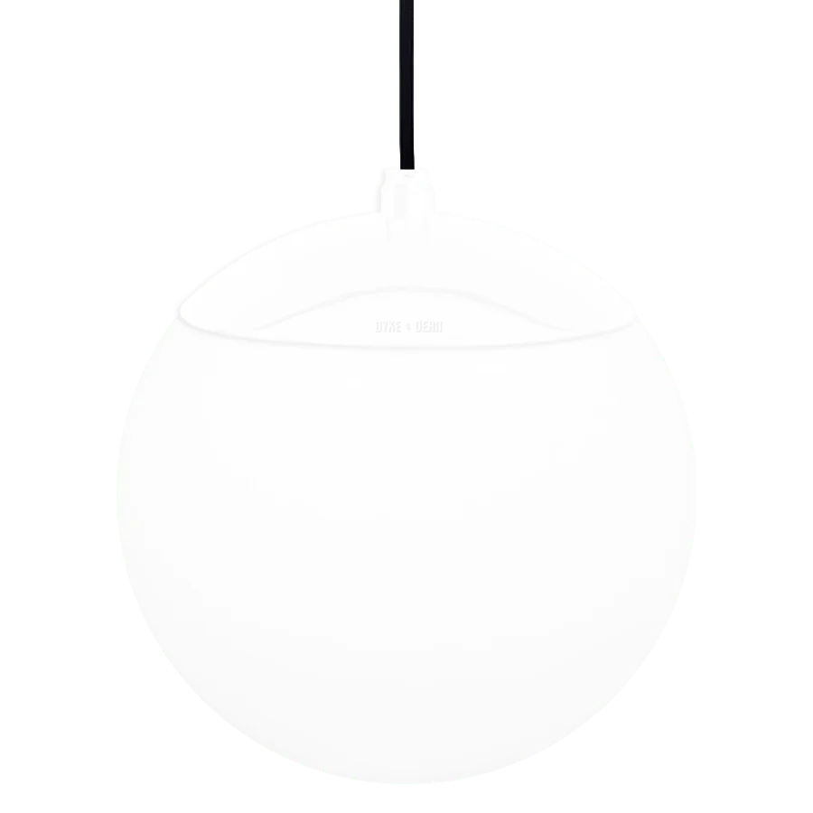 OPAL GLOBE PENDEL HVID 200mm DYKE & DEAN