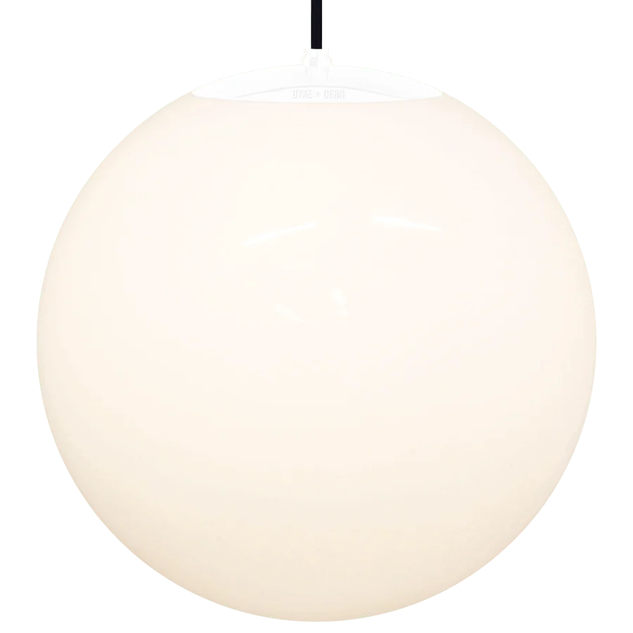 OPAL GLOBE PENDEL HVID 500mm DYKE & DEAN