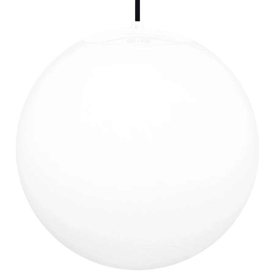 OPAL GLOBE PENDEL HVID 500mm DYKE & DEAN