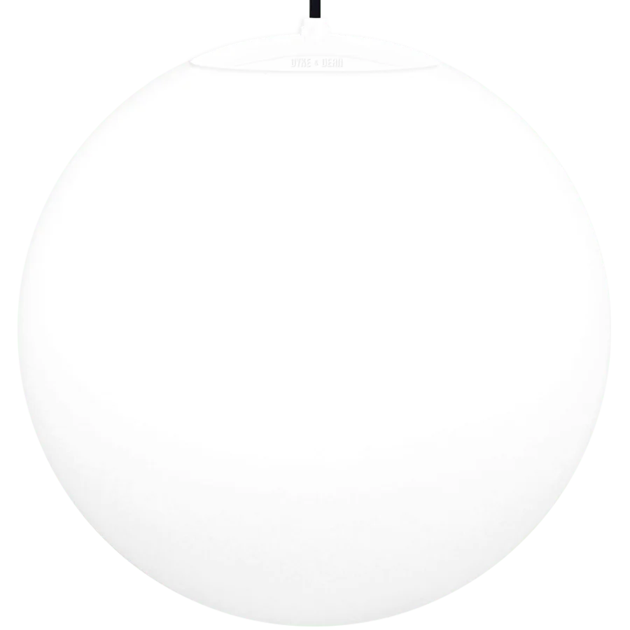 OPAL GLOBE PENDEL HVID 600mm DYKE & DEAN