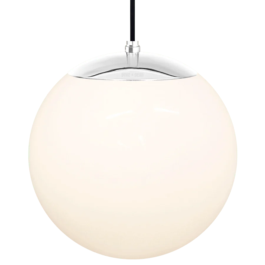 OPAL GLOBE PENDEL KROM 300mm DYKE & DEAN
