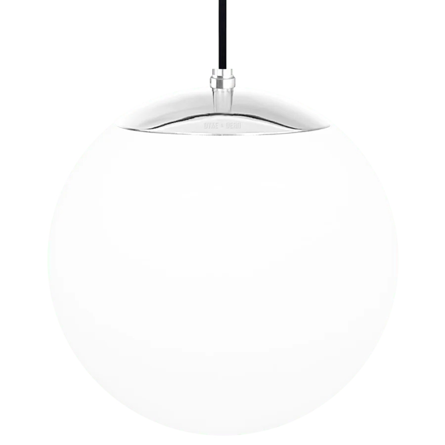OPAL GLOBE PENDEL KROM 300mm DYKE & DEAN