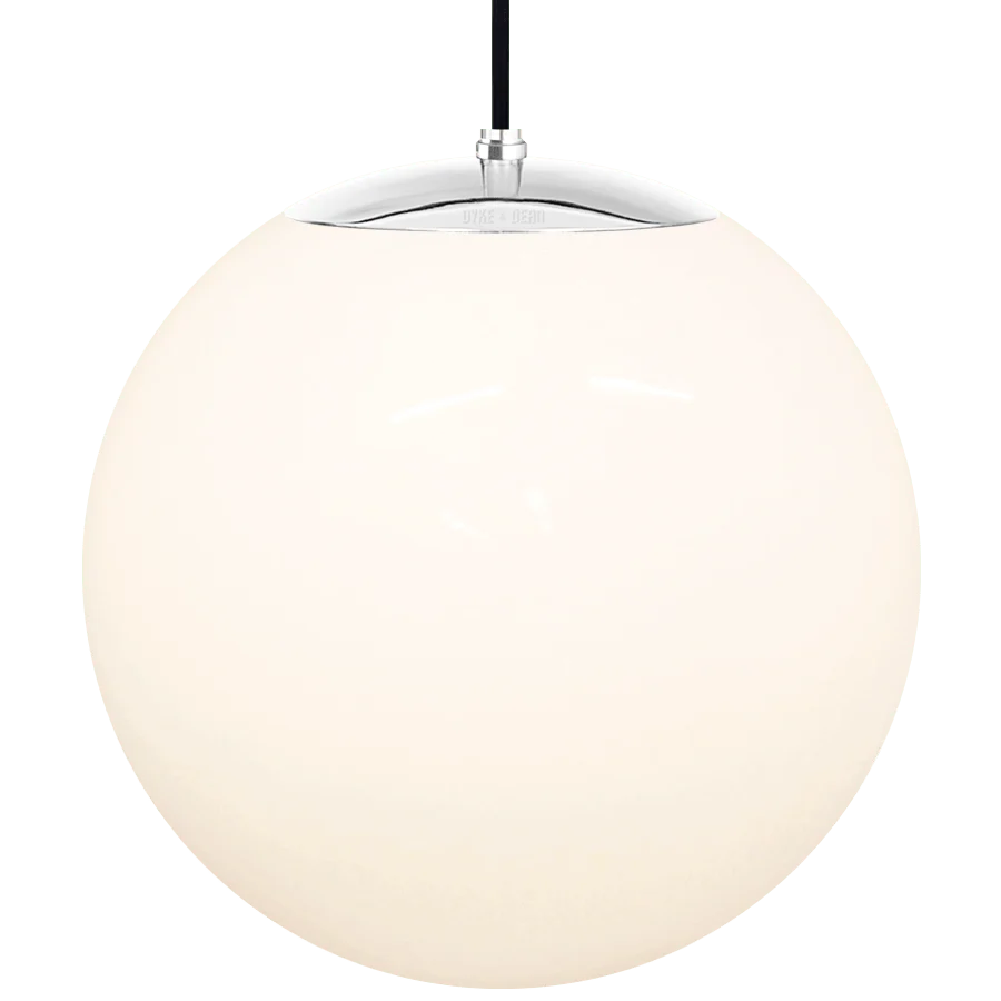 OPAL GLOBE PENDEL KROM 400mm DYKE & DEAN
