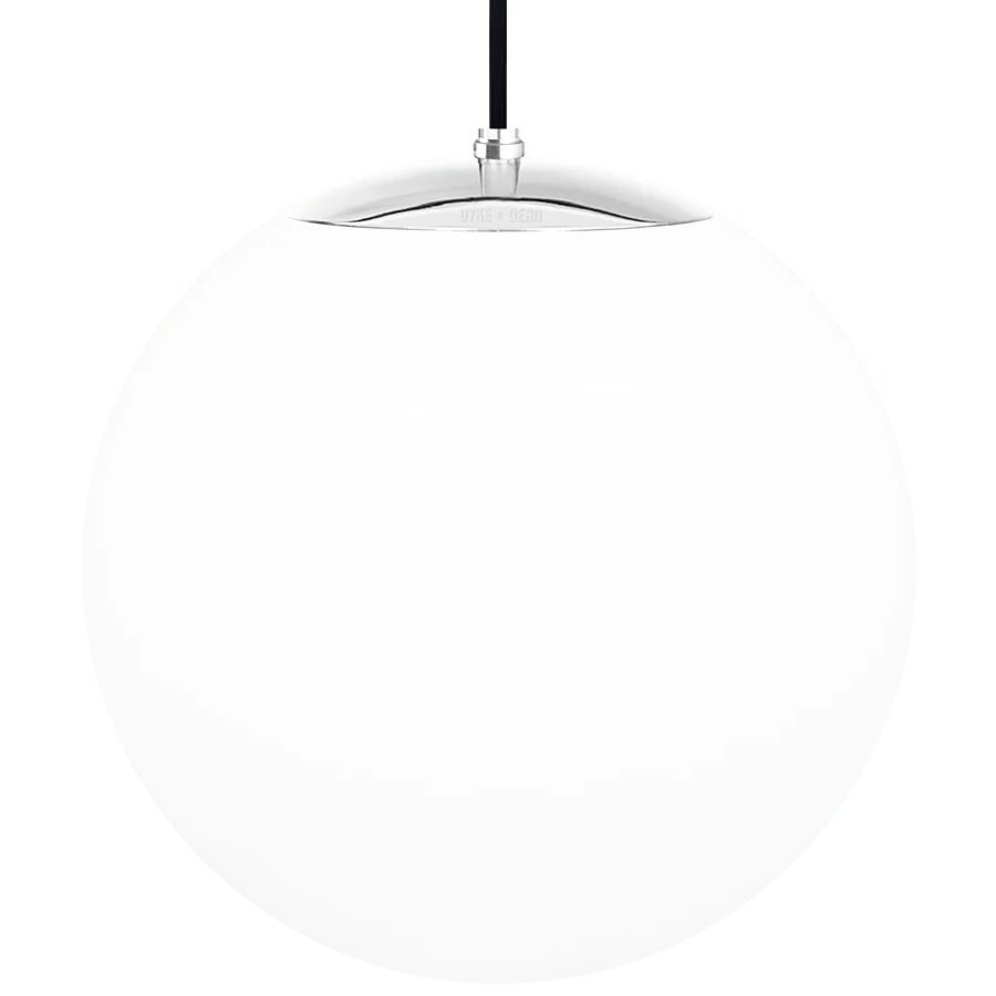 OPAL GLOBE PENDEL KROM 400mm DYKE & DEAN