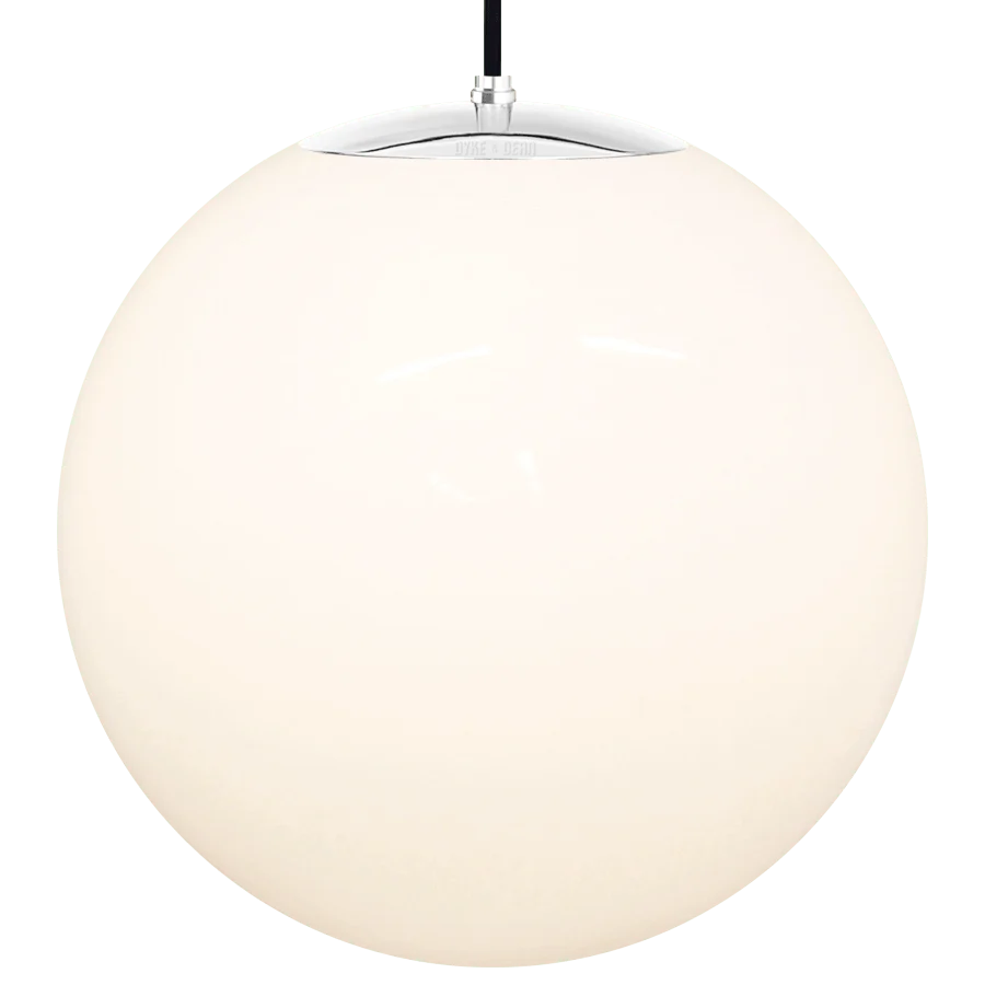 OPAL GLOBE PENDEL KROM 500mm DYKE & DEAN
