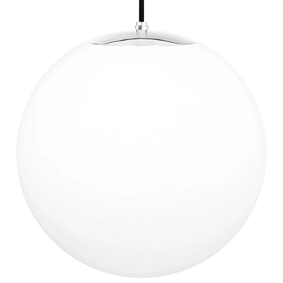 OPAL GLOBE PENDEL KROM 500mm DYKE & DEAN