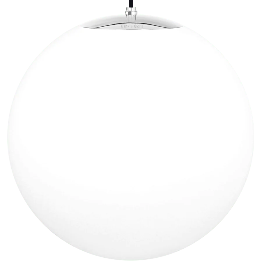 OPAL GLOBE PENDEL KROM 600mm DYKE & DEAN