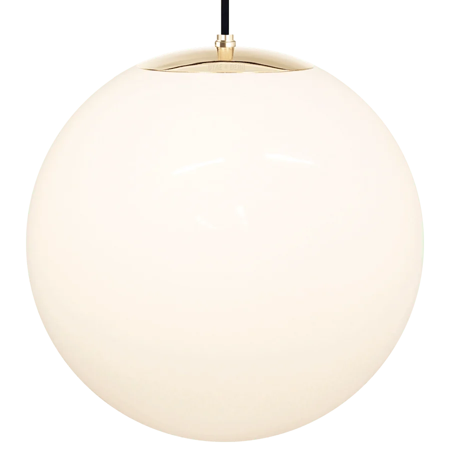 OPAL GLOBE PENDEL MESSING 500mm DYKE & DEAN