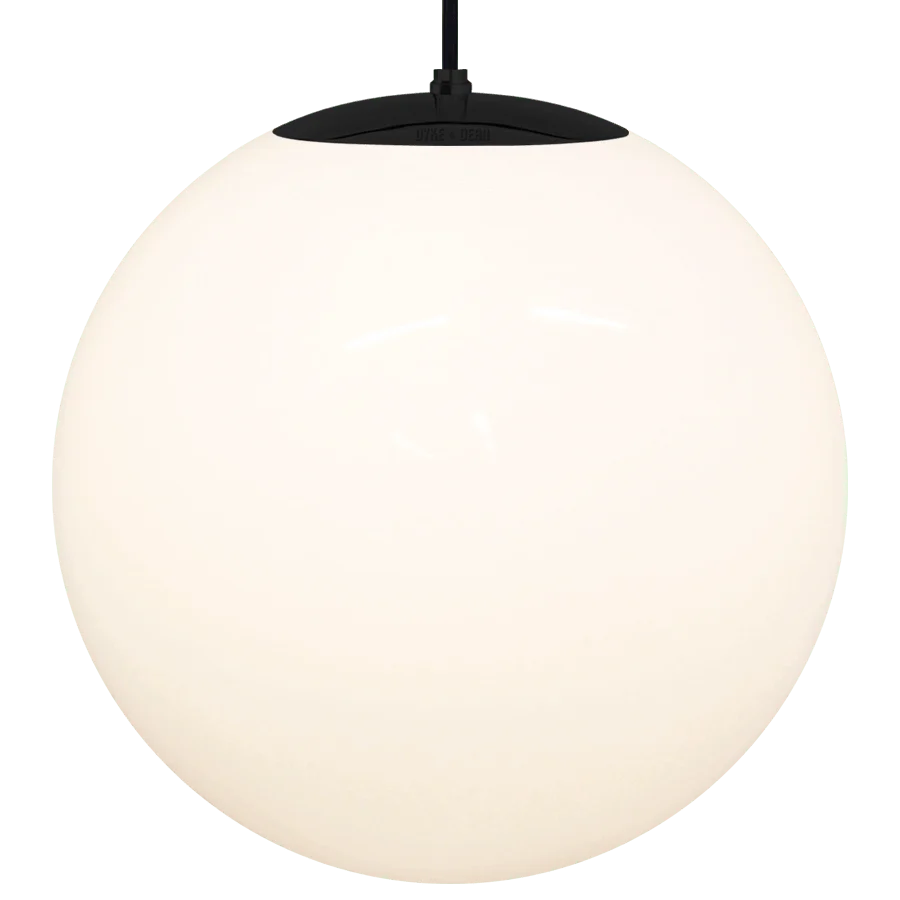 OPAL GLOBE PENDEL SORT 500mm DYKE & DEAN
